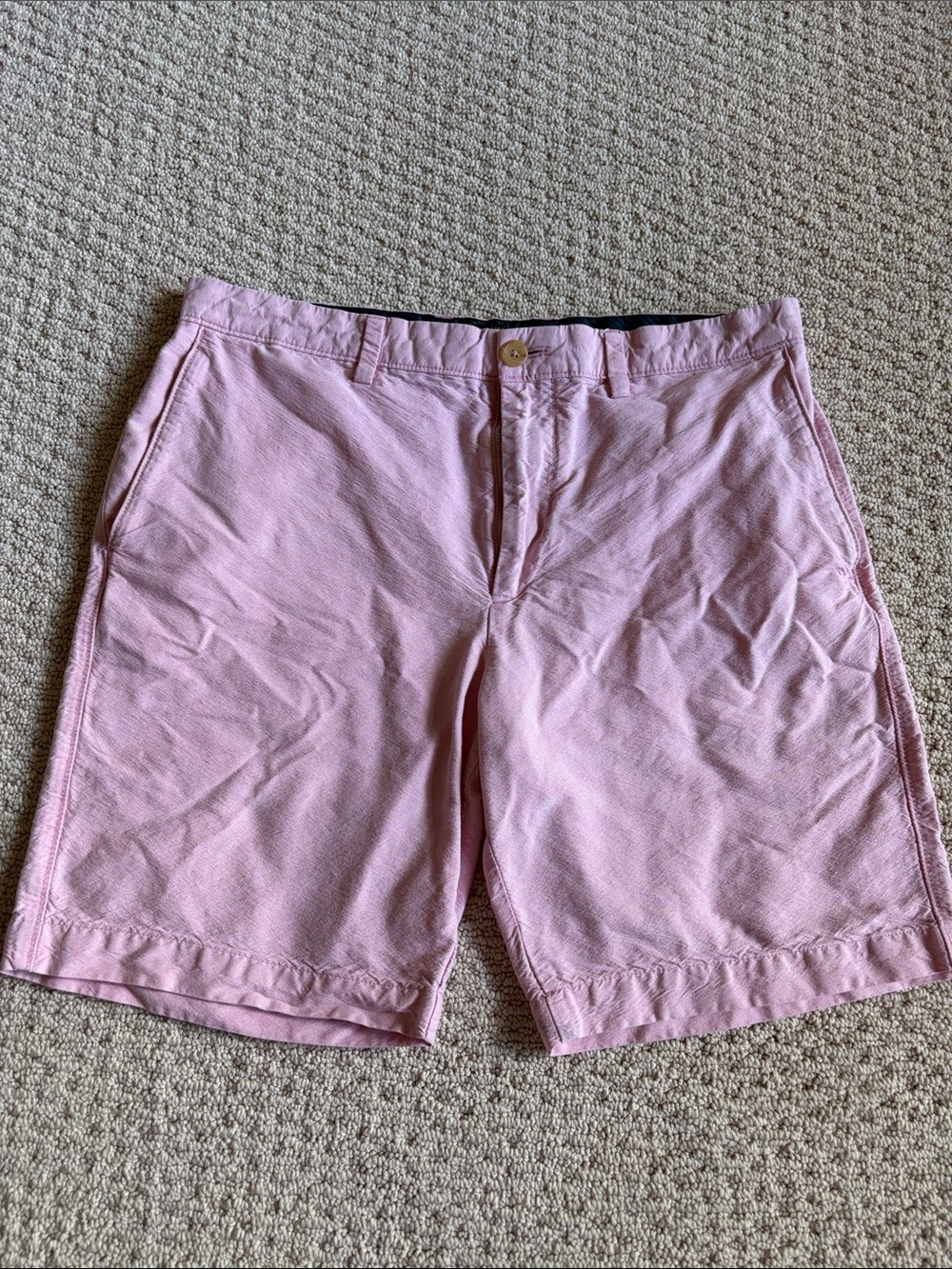 Banana Republic Light Pink Flat Front Chino Shorts